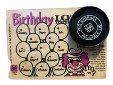Vintage 1978 The Original Birthday IQ.Tester  Deluxe Edition Wood Game USA Made