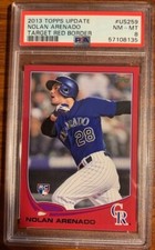 2013 Topps Update Target Red Border #US259 Nolan Arenado PSA 8 Colorado Rockies