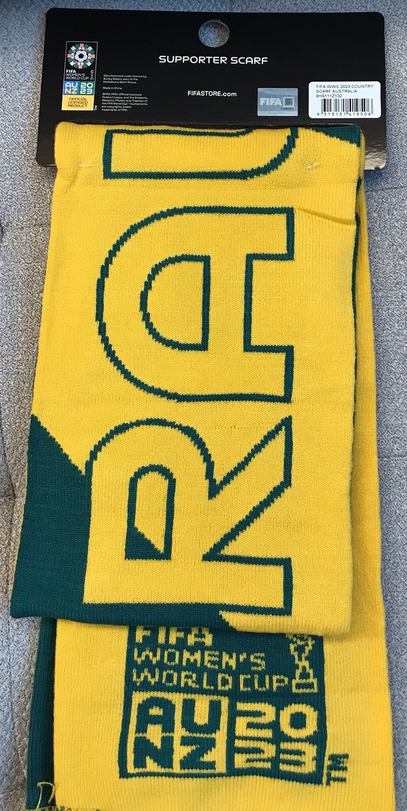 FIFA AU NZ Women’s World Cup 2023 Supporter AUSTRALIA Scarf Souvenir