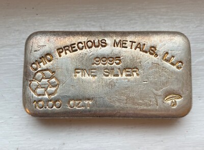 Toned MUSHROOM Vintage Ohio Precious Metals Poured 10oz 999 Silver