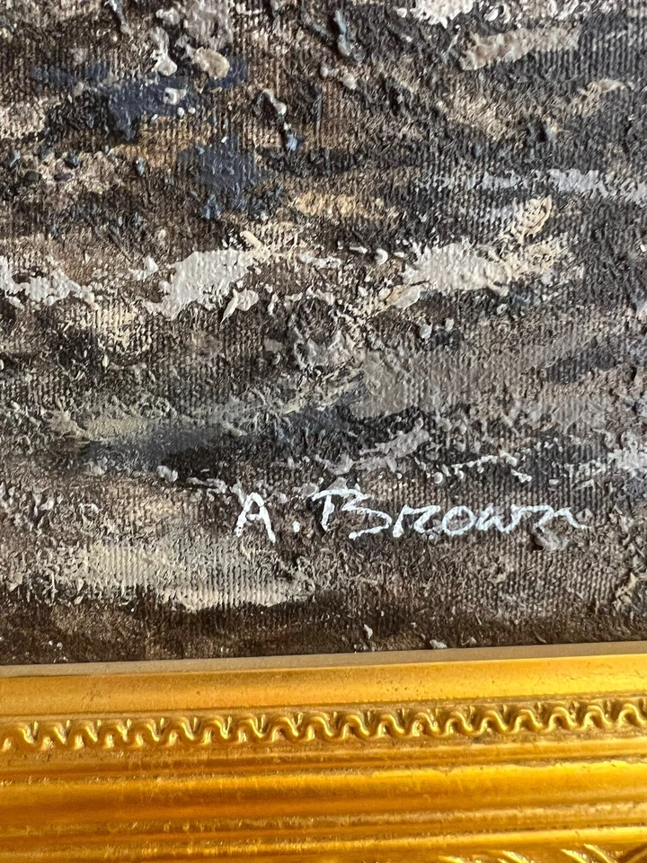 Pintura al óleo ecuestre desierto árabe equitación Foto 2 de 2