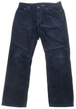 Rare Vintage POLO RALPH LAUREN PRL 650 Straight Corduroy Pants 90s Navy Blue 36