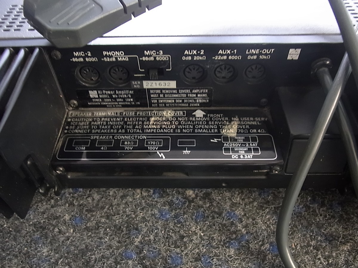 Vintage National PANASONIC Hi- Power Amplifier WA-740 Japan | eBay