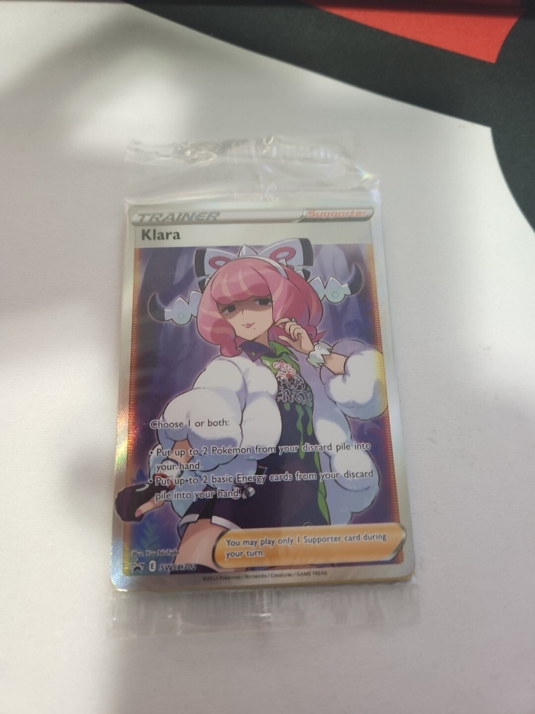 Pokemon Klara SWSH302 Premium Collection Black Star Promo Full Art Sealed