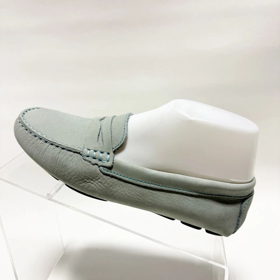 Женские мокасины Massimo Matteo Firenze без шнуровки серые синие нубук 6,5 B - Изображение 3 из 4