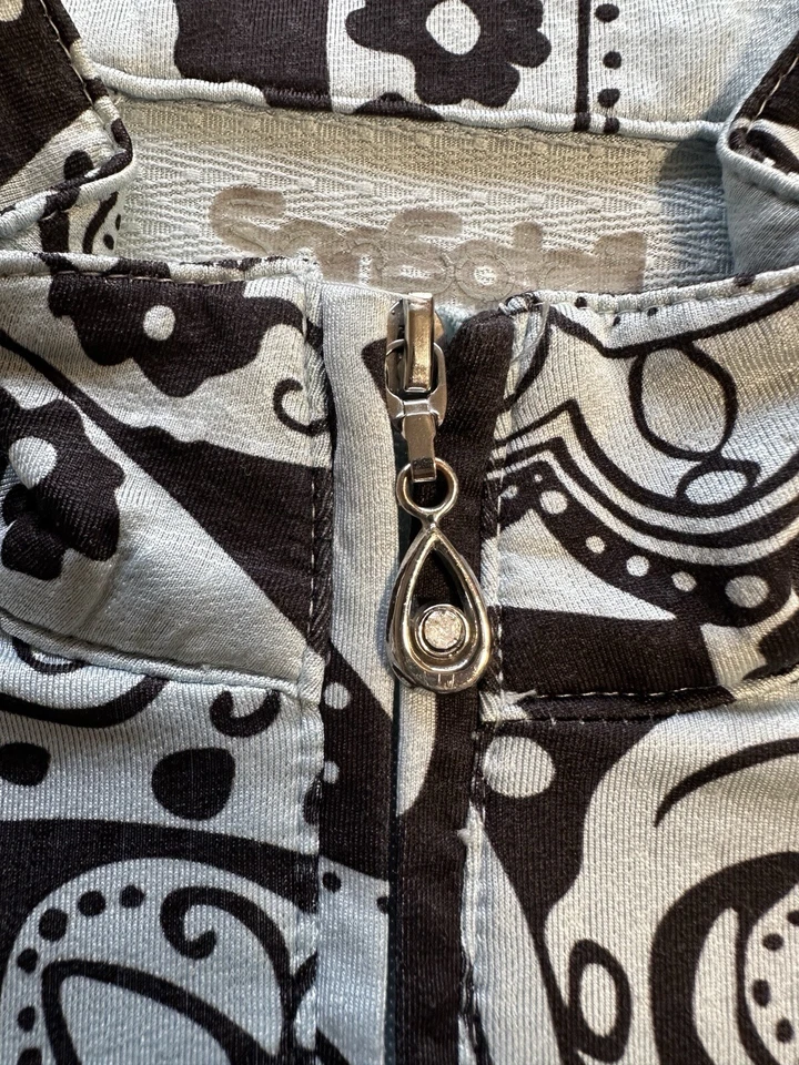 San Soleil Long Sleeve Shirt Top Women’s M UPF 50 Golf Beach Tennis Shirt Floral - Image 3 of 4