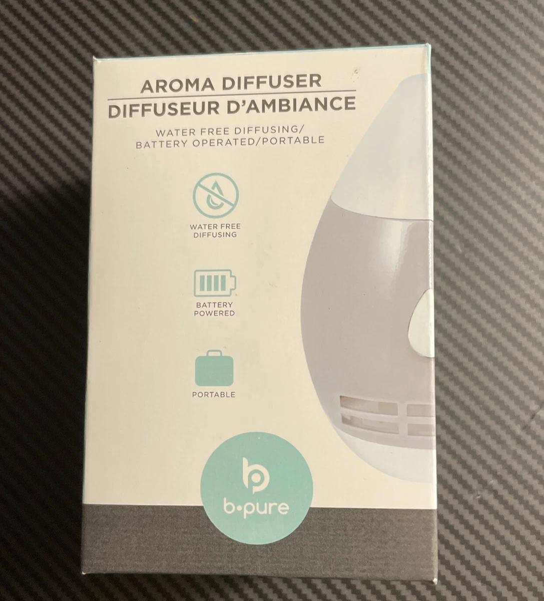 B Pure Essential Oil Diffuser Portable No Water Required Battery