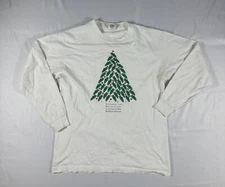 VTG Loma Linda CA Christmas Tree Marathon Long Sleeve T-shirt Men's L USA Made