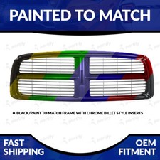 New Painted To Match Grille For 2002 2003 2004 2005 Dodge Ram 15002500