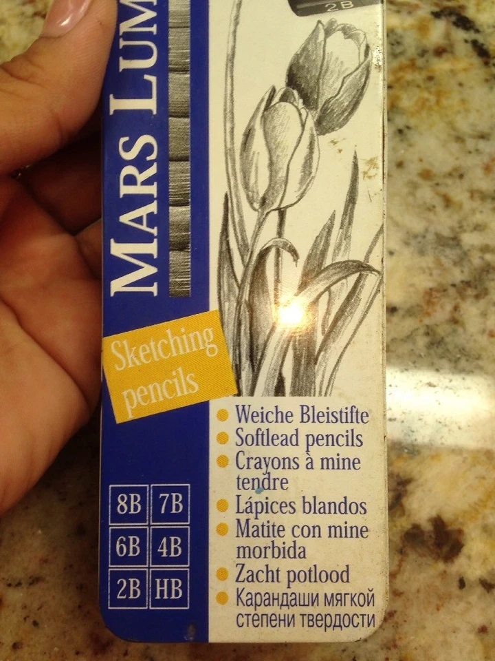 Lápiz lumógrafo Staedtler Mars escritura, dibujo, dibujo (caja de 6) Foto 2 de 4