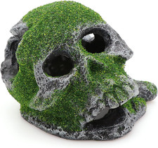 Aquarium Landscape Head Skeleton Skull Rock Fish Hiding Place Cichlid Cave for G
