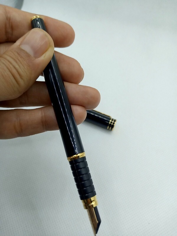 Heavy Vintage Glassic Waterman Gold 18k Pen Fountain Nib Gold 18k Made vintage-waterman-pens-penbox