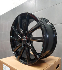 4 CERCHI IN LEGA NERI DA 17 DEDICATI NISSAN JUKE F15 QASHQAI J10 J11 SPORT TECNA