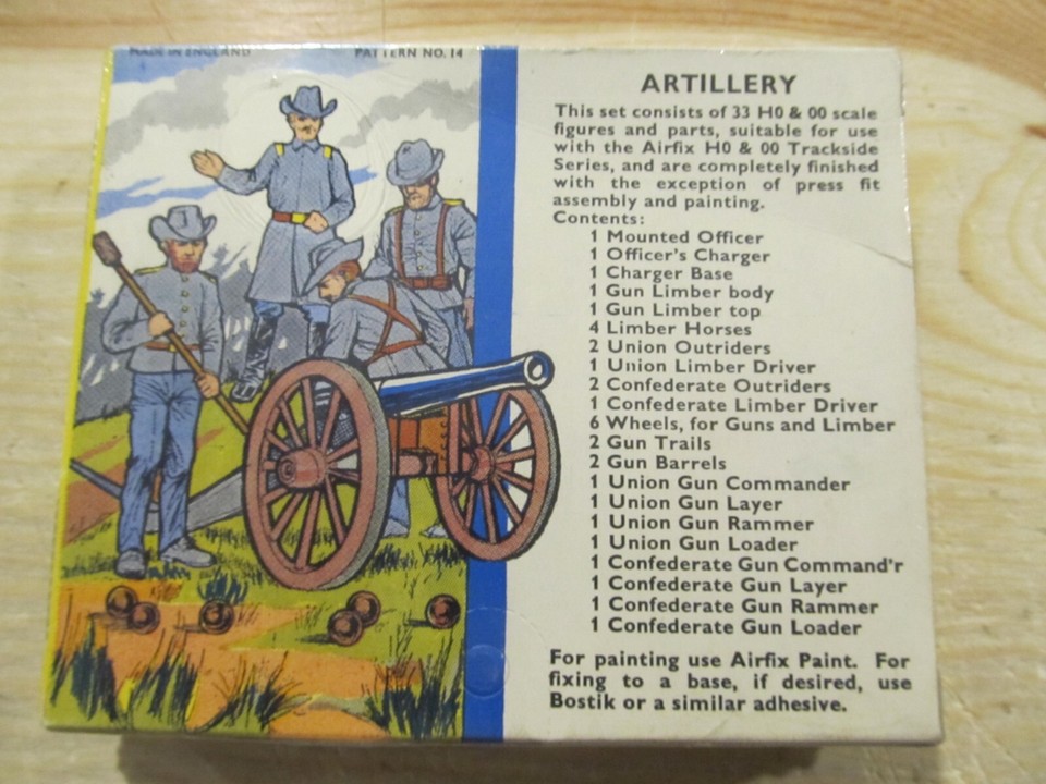 Boîte De Soldats Airfix 1/72 Guerre Civile Américaine - Artillerie - 33 Pièces