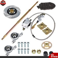 Drift Trike Go Kart Rear Live Axle Kit, Brake Assembly,Sprocket  Hub, Chain,Hub