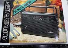 VTG NEW NOS Soundesign AM/FM Portable Antenna Radio Black Model 2224 BLK
