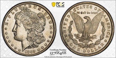 1889 O Morgan Silver Dollar PCGS AU 55