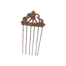 Vintage Golden Hair Comb 4 inches tall