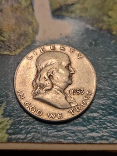 1953 "S" Franklin Silver Half Dollar VF