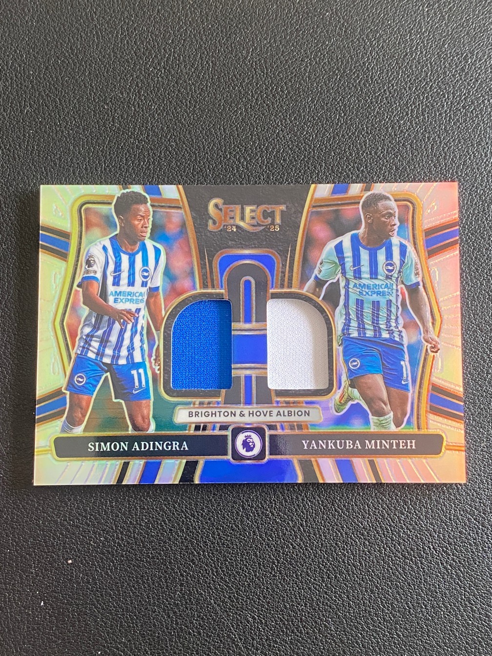 Simon Adingra/Yankuba Minteh 2024-25 Panini Select EPL Dual Swatches #DS-BHA
