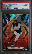 2020 Panini Phoenix CEEDEE LAMB Fire Burst #106 PSA 8 NM-MINT RC Rookie Card ?. rookie card picture