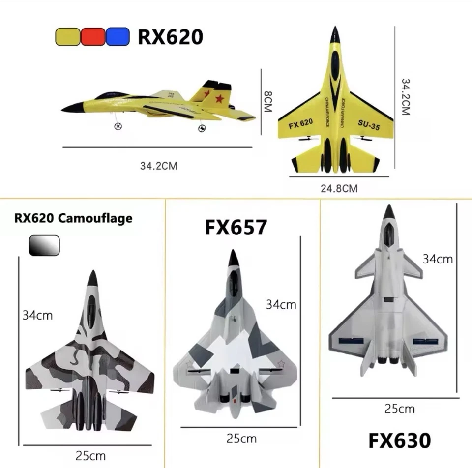 RC Foam Aircraft SU-35 Plane 2.4G Radio Control Glider Remote Control Fighter - Image 2 of 4