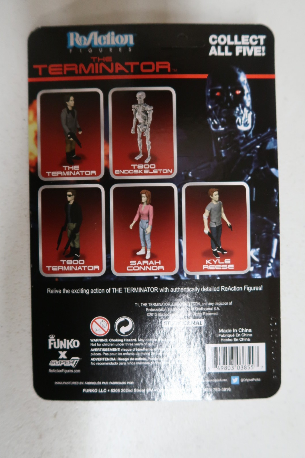 Funko Super 7 T800 Terminator ReAction 3 3/4 Inch Action Figure - NIP