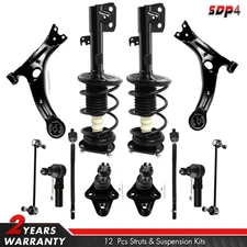 For Toyota For Corolla 09-13 Front Struts w/Coil Spring + Sway Bars Assembly Kit