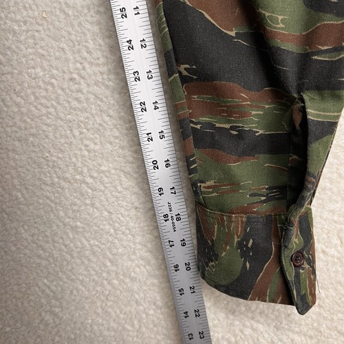 VTG Cabela’s Tiger Stripe Camo Shirt Men’s XL Button Up Cotton Blend Pockets - Picture 6 of 13