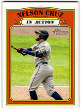 Nelson Cruz Base Topps Heritage 308 NM