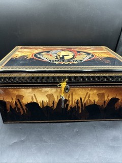 Man O’ War Cigar Humidor Decorative Wooden Box. ML