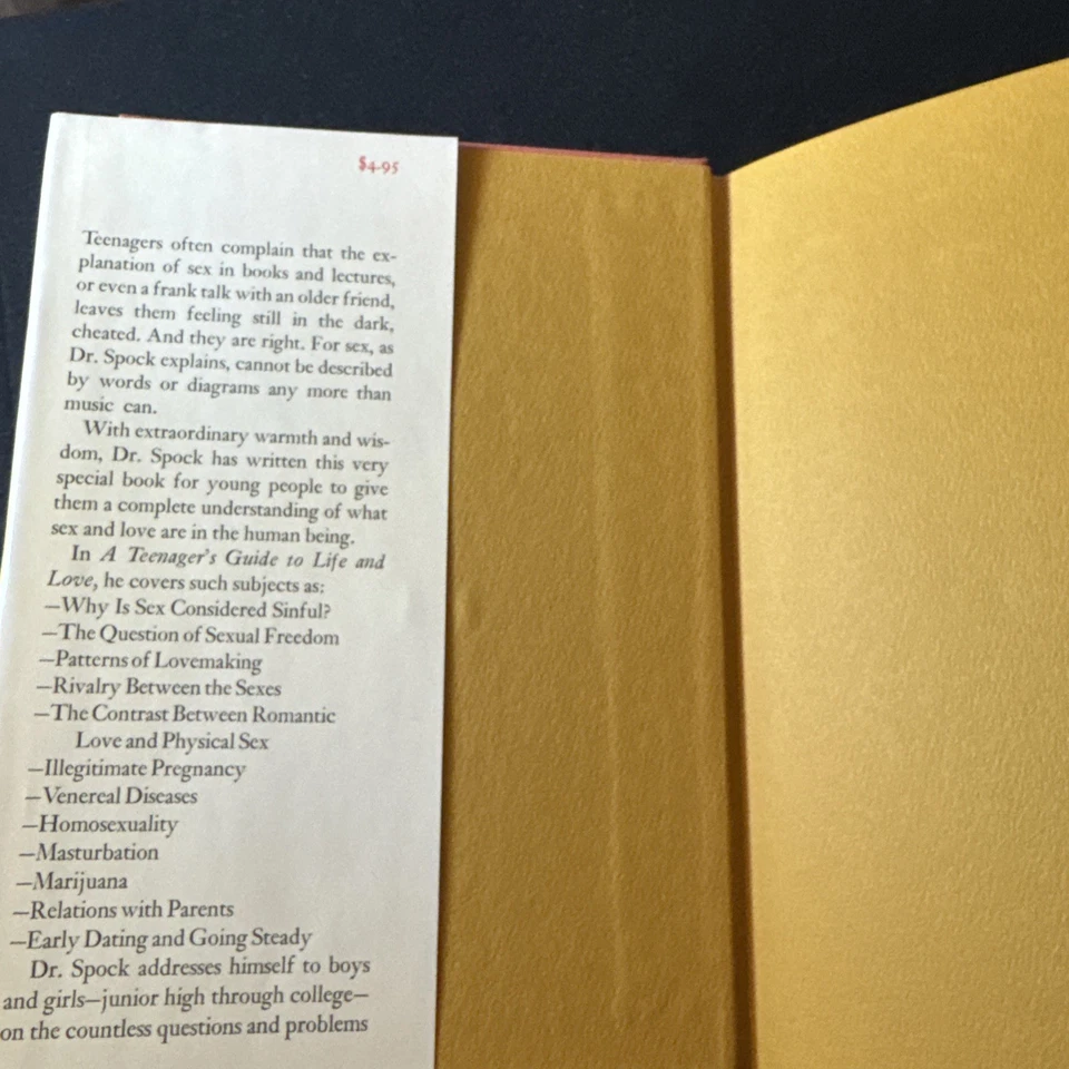 A Teenager's Guide to Life and Love | Dr. Benjamin Spock | First Printing | 1970 Foto 2 de 4