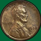 1938 Lincoln Wheat Cent Uncirculated UNC Coin #43847