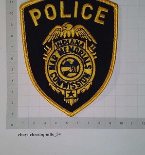 Indiana War Memorials Police Department US USA Patch Polizei Abzeichen Sheriff