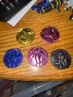Mighty Morphin Power Rangers Vintage Morpher Coins - Set Of 5 Multi Color Rare
