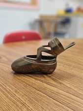 Vintage Brass Ballet Pointe Shoe - Decorative Wall Hanging