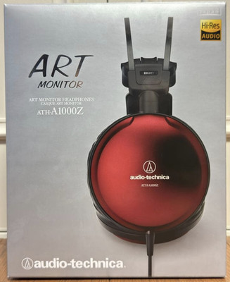 Audio-Technica ATH-A1000Z Red Color Headphones Wired ART MONITOR From JPN