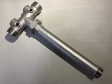 American Granby “Harvard” 1-1/4” MPT 1” FPT  304 Stainless Tank Tee