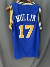 Chris Mullin HOF Signed Golden State Warriors Basketball Jersey AUTO BAS Sz XL