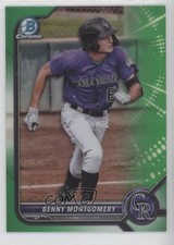 2022 Bowman Chrome Prospects Green Refractor 88/99 Benny Montgomery 13x1
