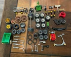 Lot vintage playmobil wheels vehicle car racing tires headlights scooter