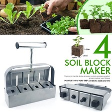 Manual Soil Block Maker 2 Inch Soil Blocker Seedling Tool Eco Garden Seed Starte