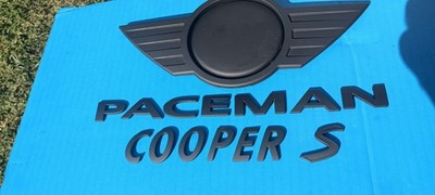 Mini Cooper 2011-15 Paceman Black Lettering Rear Emblem Logo Set Used OEM R60R61