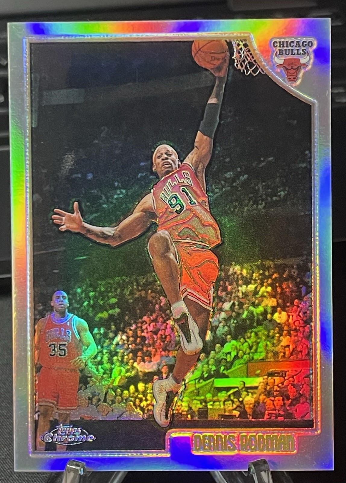 DENNIS RODMAN 1998 Topps Chrome #109 Refractor Chicago Bulls HOF