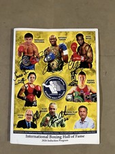2026 INTERNATIONAL BOXING HOF SIGNED AUTOGRAPH PROGRAM GENNADY GOLOVKIN TARVER 