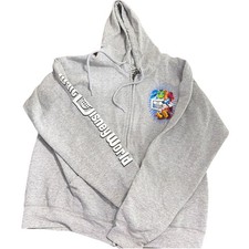 2014 WDW Walt Disney World Full Zip Jacket Hoodie Gray Men  s Size M Mickey Mouse