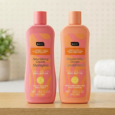 b.pure Cream Shampoo & Conditioner Set, Shea Butter Moisturizing, 13.5 fl oz