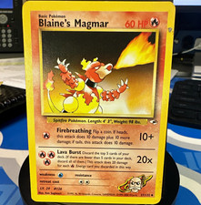 Blaine's Magmar 37/132 Gym Heroes Uncommon Basic 60 HP English 2000 on eBay