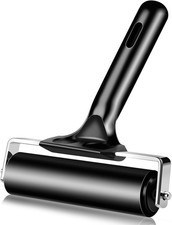 4 Inch Rubber Roller Brayer Rollers for Crafting, Hard Rubber Rollers for Printm