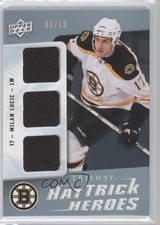 2009 Upper Deck Trilogy Hat Trick Heroes Platinum 5/10 Milan Lucic #HTH-ML 0c3